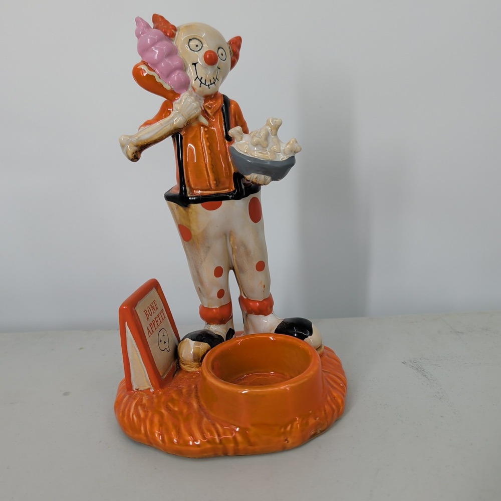 Yankee Candle Boney Bunch Boney Appetit Skeleton Clown Tea Light Holder 1698528